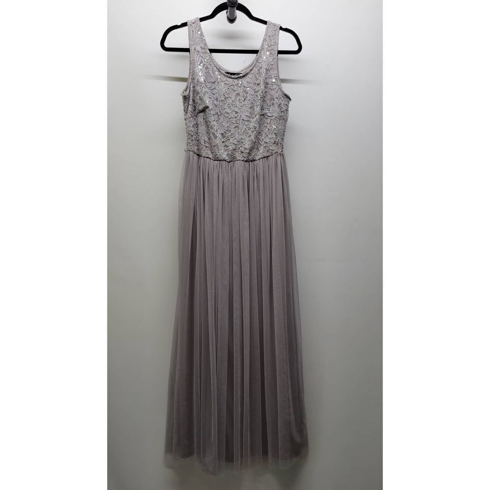 Candalite Formal Sequins Tulle Long Dress